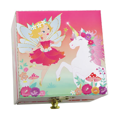 Fairy and Unicorn Small Musical Jewellery Box