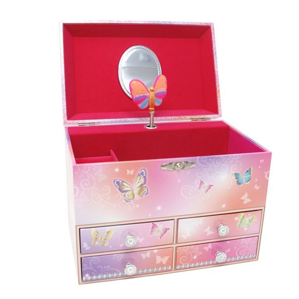 Musical Jewellery Box - Butterfly Skies