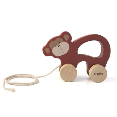 Wooden Pull Along Toy - Monkey