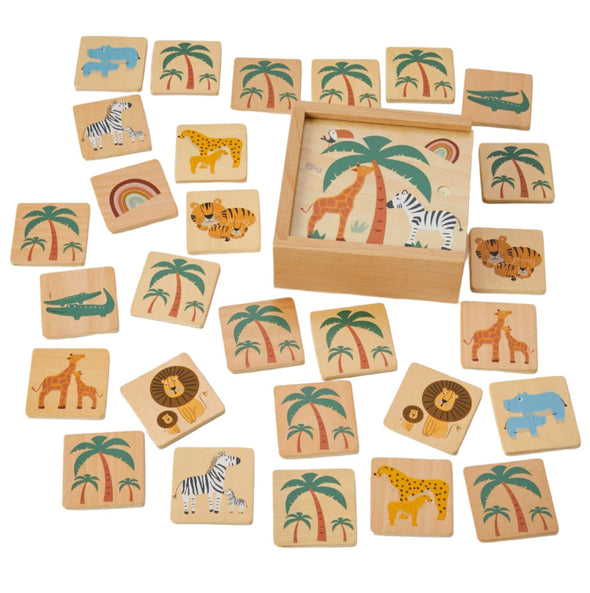 Wooden Memory Game - 28pc