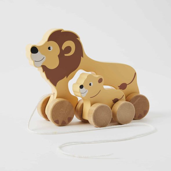 Pull-along Lion & Baby