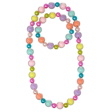 Rainbow Bubble Necklace and Bracelet Set