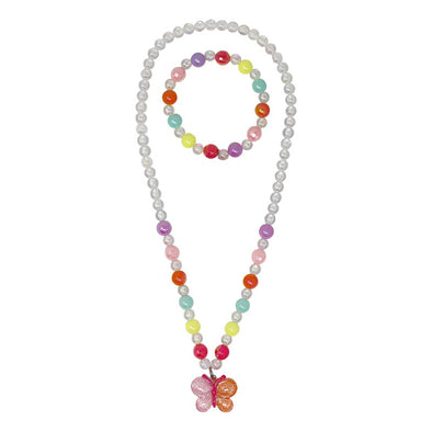 Butterfly Necklace & Bracelet Set