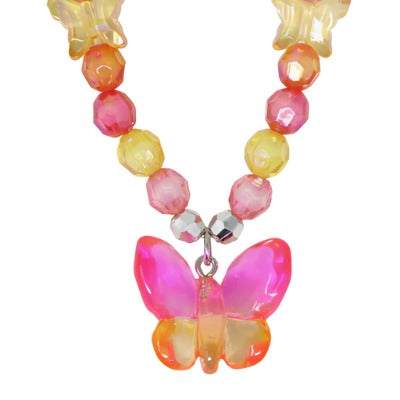 Rainbow Butterfly Necklace