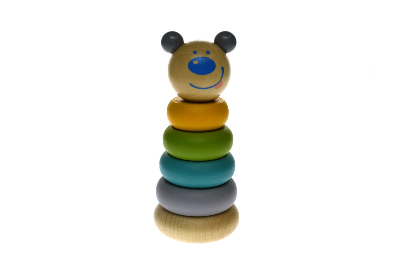 Wooden Stacking Toy with rings
