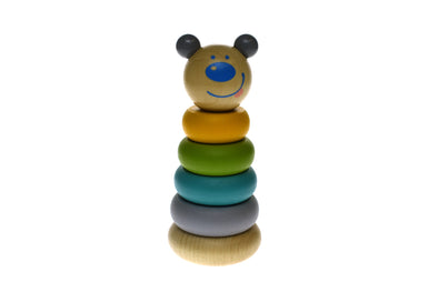Wooden Stacking Toy with rings