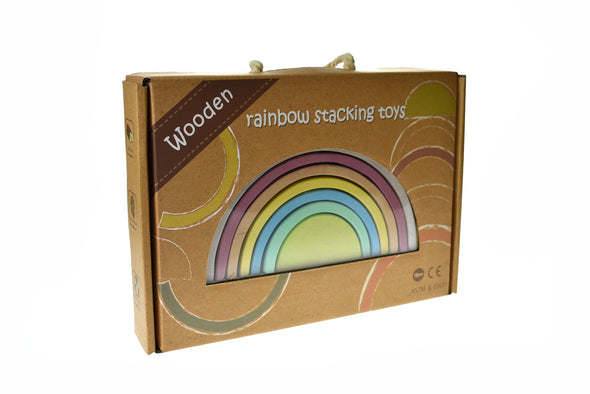 Calm & Breezy Wooden Stacking Rainbow