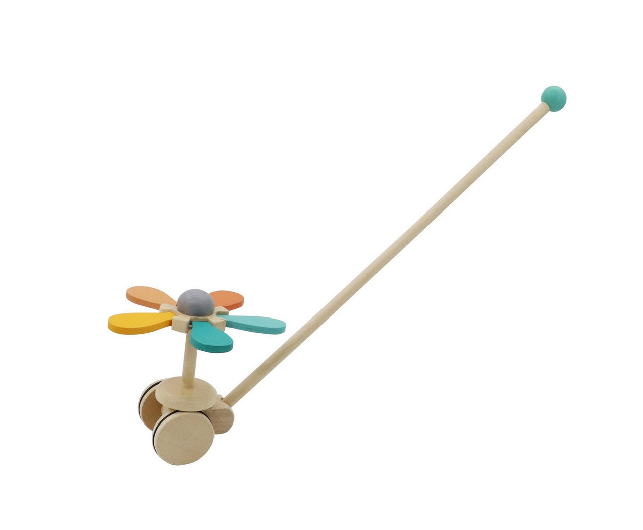 Push along Spinning Flower