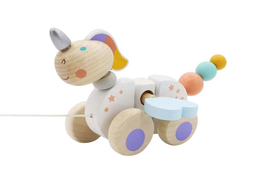 Wooden Pull-A-Long Unicorn