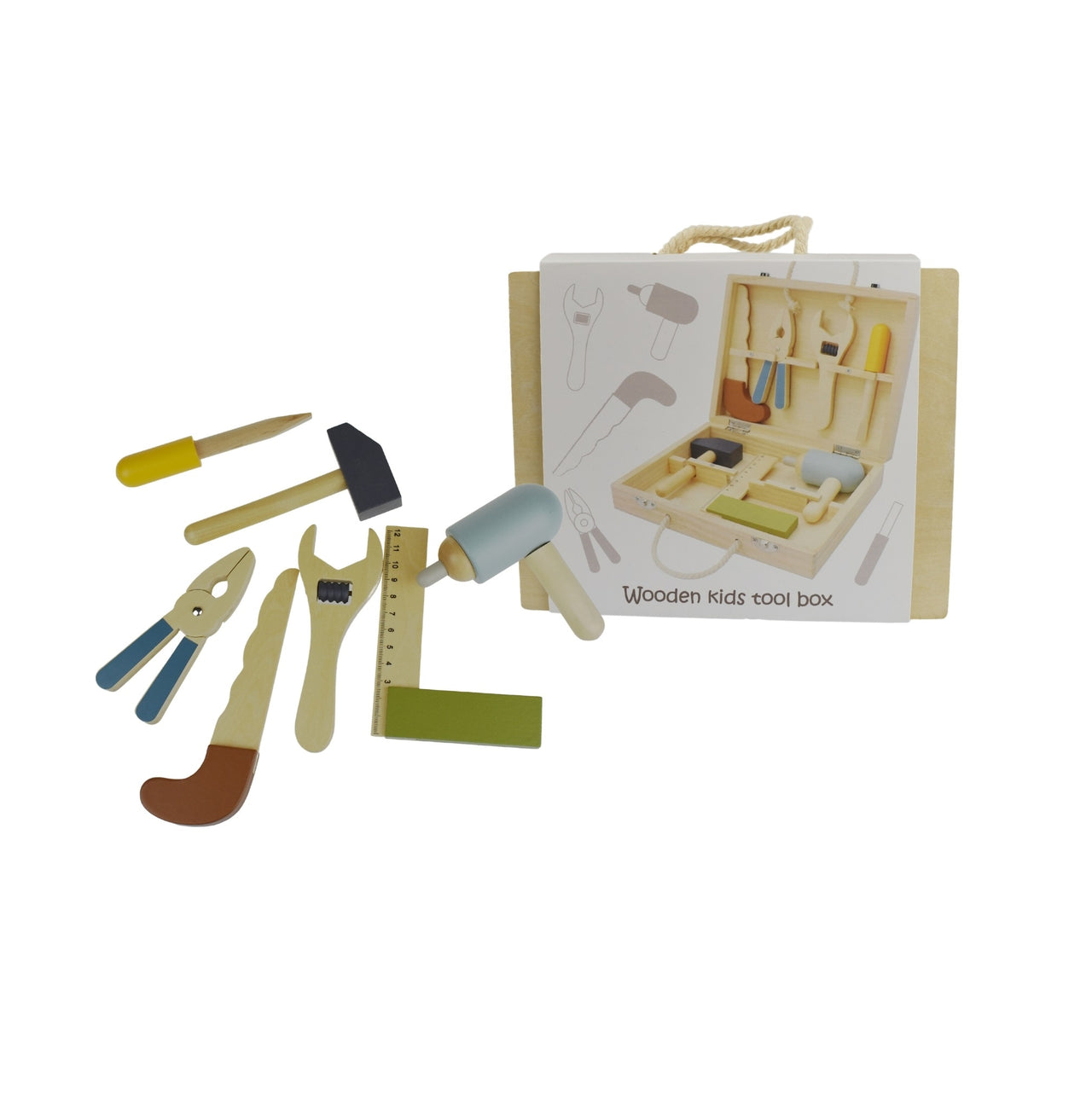 Wooden Kids Tool Box
