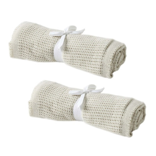 Cellular Cotton Baby Blanket - assorted