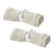 Cellular Cotton Baby Blanket - assorted