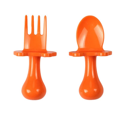 Small Hands Baby Utensils Ergonomic Spoon and Fork Set