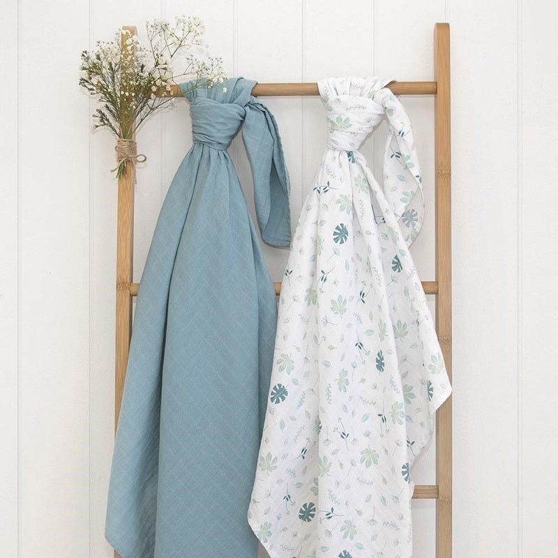 Organic Muslin Swaddles 2pk