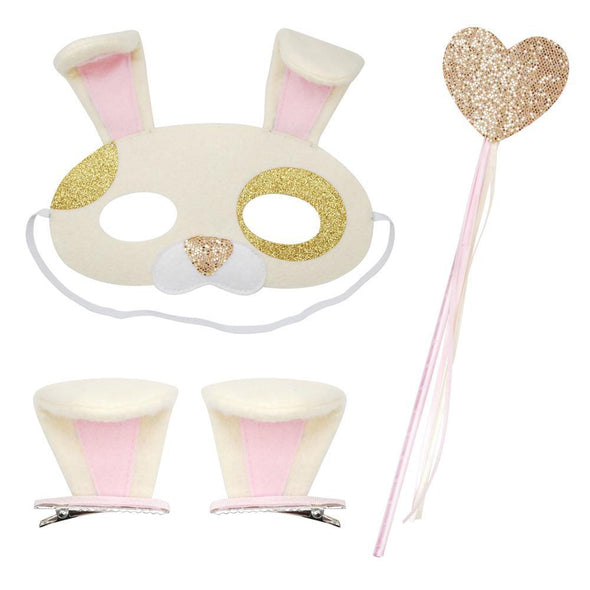 Costume - Gold Puppy Mask, Ears & Wand