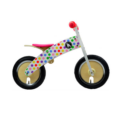 Pastel Dotty Kurve Balance Bike