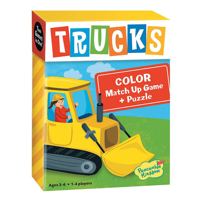 Match Up Game and Puzzle - Trucks