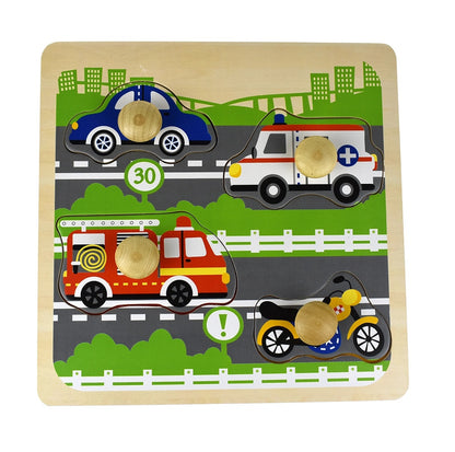 Large Peg Puzzle - assorted