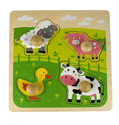 Large Peg Puzzle - assorted