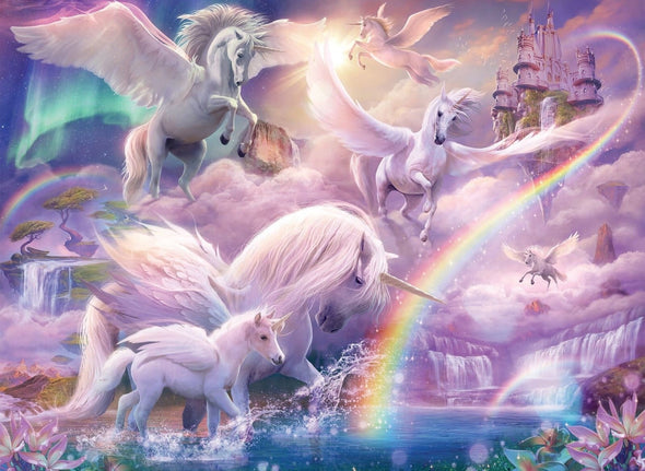 100 pc Puzzle - Pegasus Unicorns