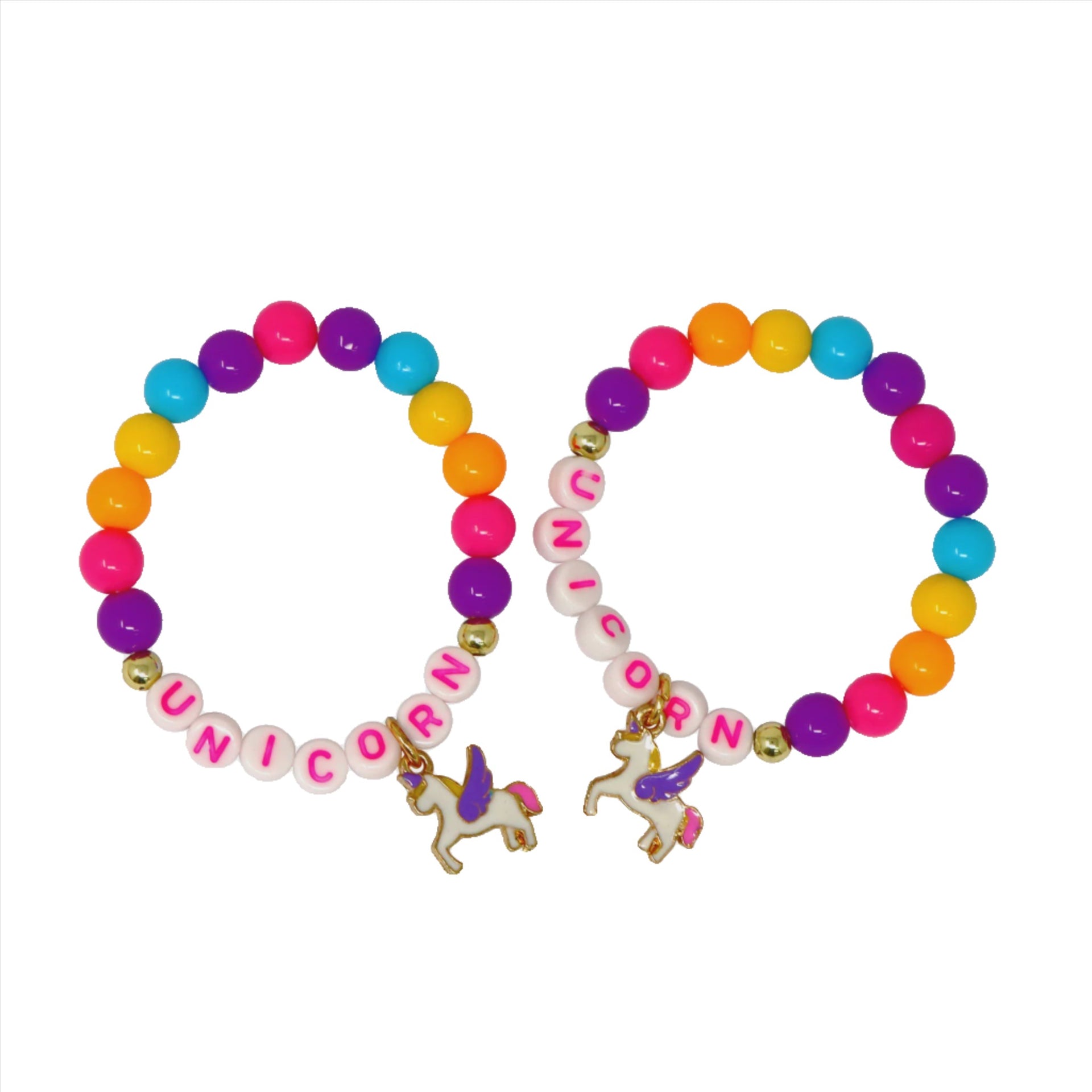 BFF Unicorn Rainbow Pearl Bracelet Set BFF Unicorn Rainbow Pearl Bracelet Set