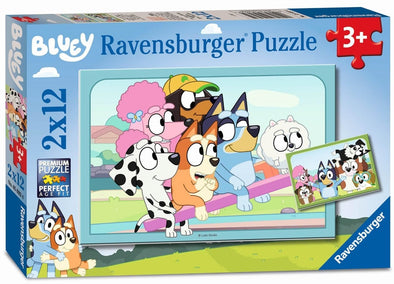 2 x 12 pc Puzzle - Fun with Bluey