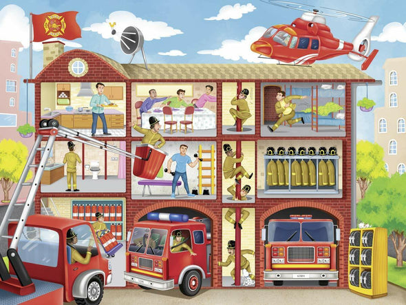100 pc Puzzle - Firehouse Frenzy