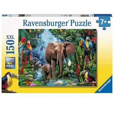 150 pc Puzzle - Elephants at the Oasis