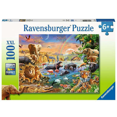 100 pc Puzzle - Savannah Jungle Waterhole
