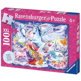 100 pc Glitter Puzzle - Amazing Unicorns