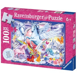 100 pc Glitter Puzzle - Amazing Unicorns