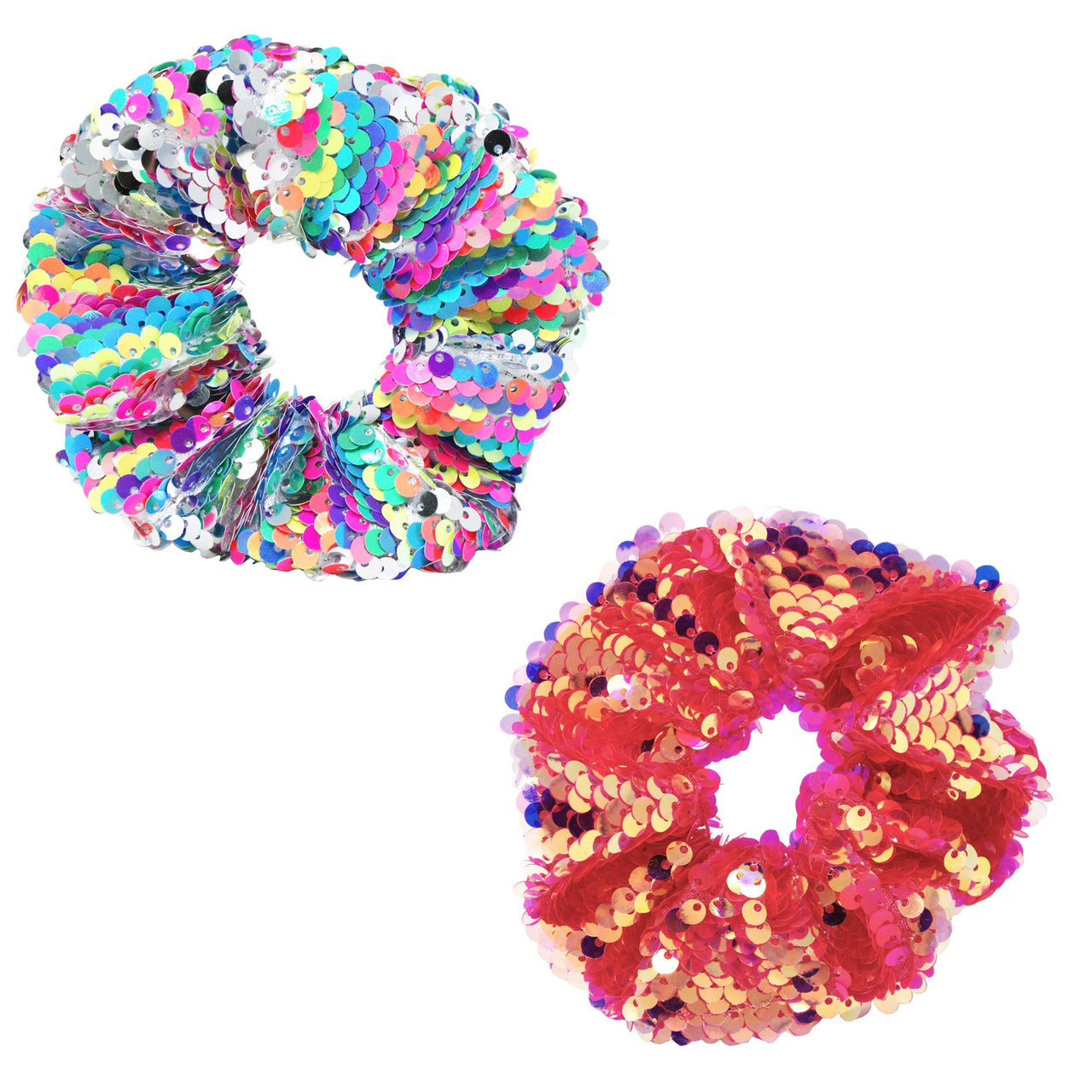 Colour Burst Sequin Scrunchie
