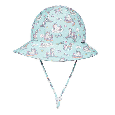 Ponytail Swim Bucket Hat - Unicorn