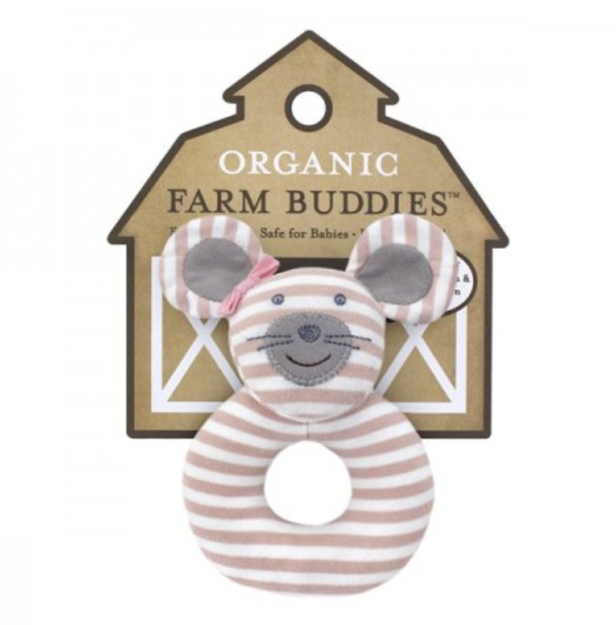 Ballerina Mouse Organic O-Rattle