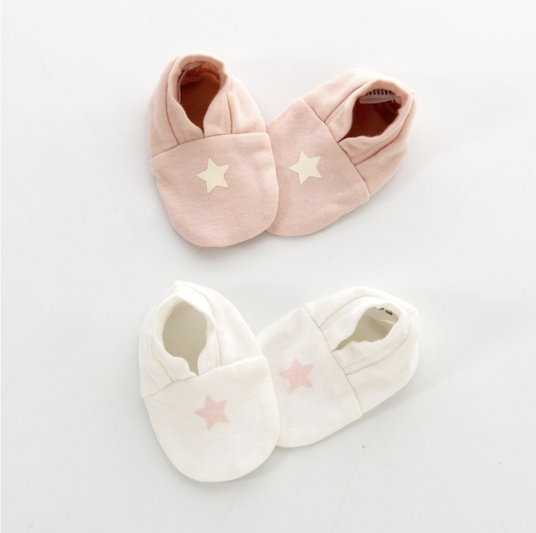 Happy Little Feet Pink - 2 Pack Booties