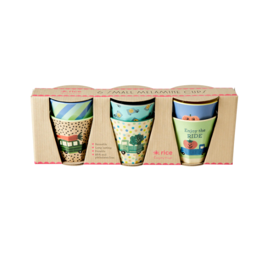 Melamine Kids Cups Set  - Happy Cars