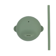 Silicone Sippie Lid with Straw