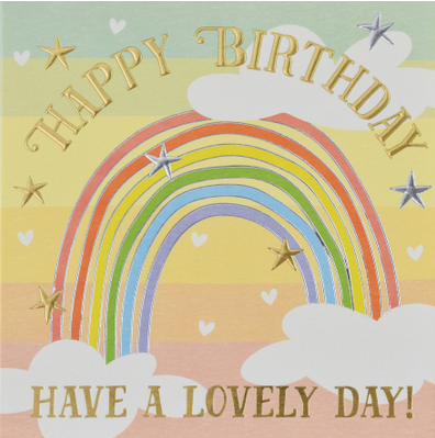 Happy Birthday Rainbow Card
