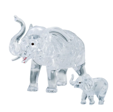 40 pc Crystal Puzzle- Elephant and Calf