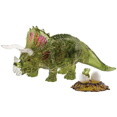 61 pc Crystal Puzzle - Triceratops (Green)