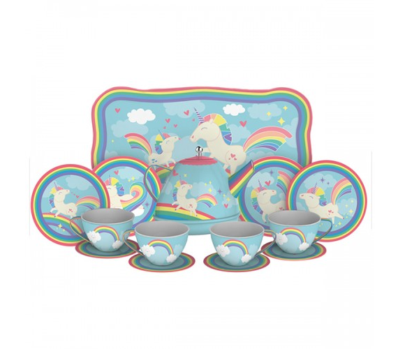 Unicorn Tin Tea Set
