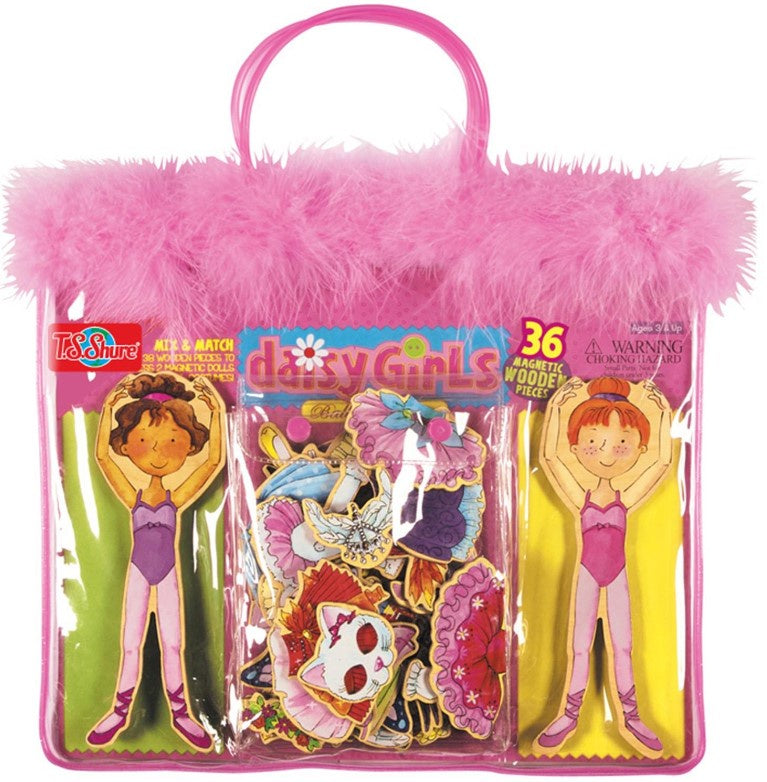 36pc Magnetic Wooden Dress Up Dolls - Ballet