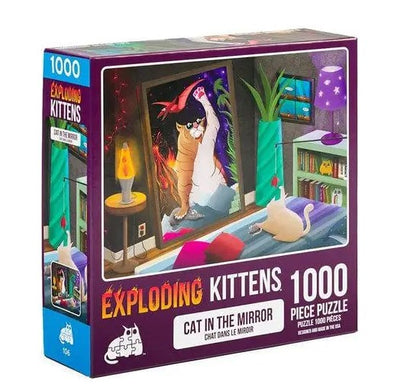 1000pc Puzzle - Exploding Kittens (Cat in the Mirror)