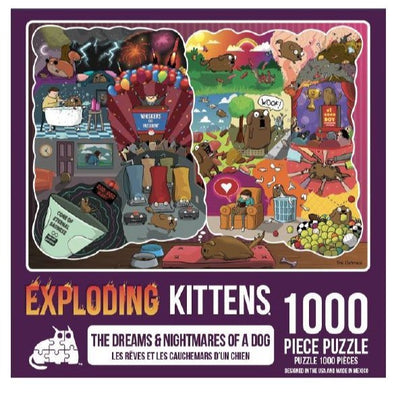 1000pc Puzzle - Exploding Kittens (The Dreams & Nightmares of a Dog)