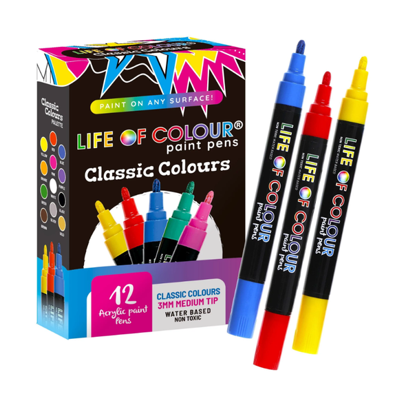 Acrylic Paint Pens - Classic Colours