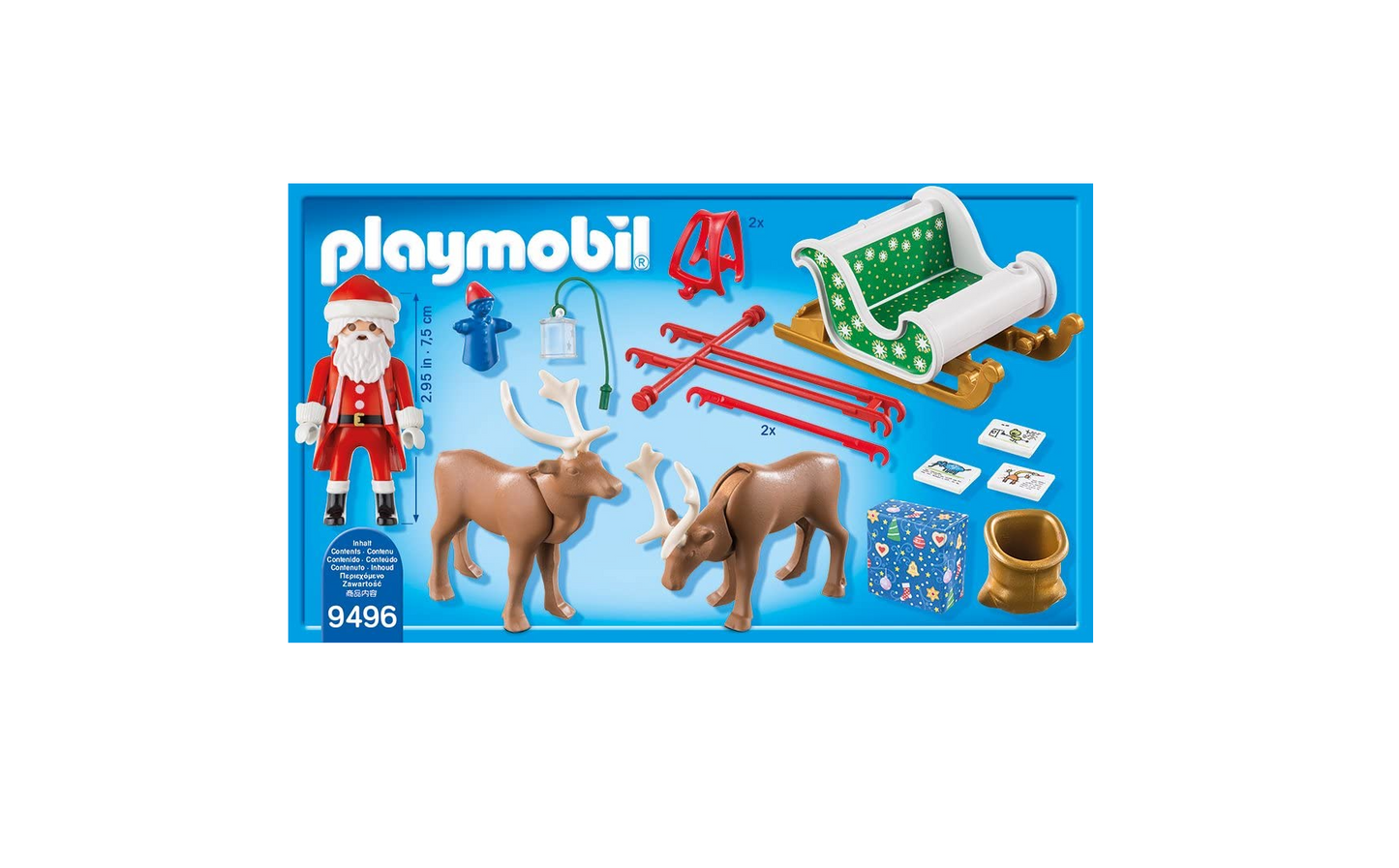 Santa with Sleigh 9496