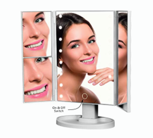 Folding Vanity Mirror with LED Lights