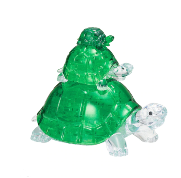 37 pc Crystal Puzzle - Turtles