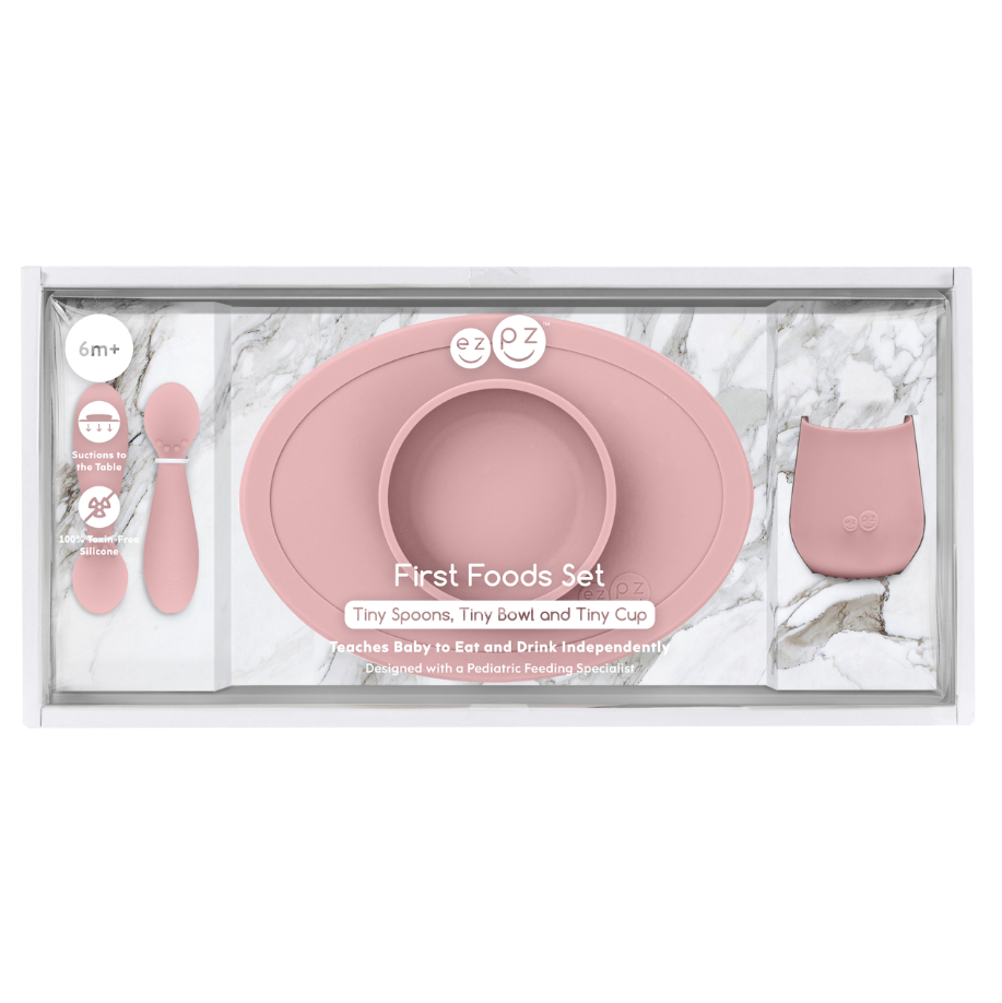 First Foods Set: Tiny Spoons, Tiny Bowl and Tiny Cup