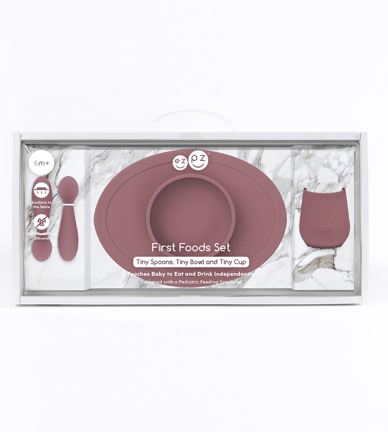 First Foods Set: Tiny Spoons, Tiny Bowl and Tiny Cup